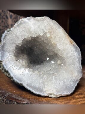 Quartz Crystal geode half